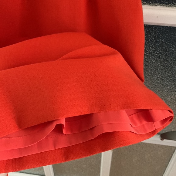 TORI BURCH Orange Fitted Sleeveless Midi Dress (0) - Picture 7 of 8